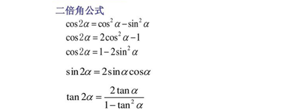 三角函数二倍角图片