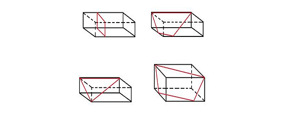 长方体的剖面图画法图片