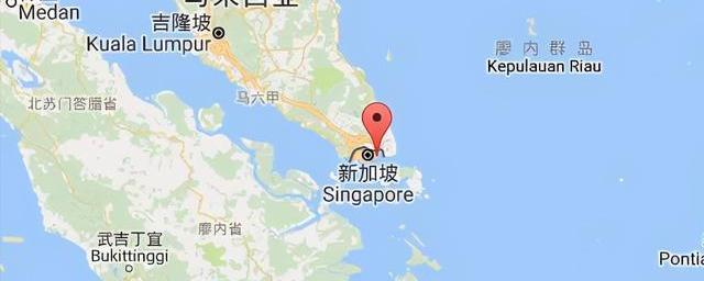 中国和新加坡地图位置图片