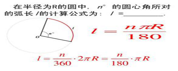 圆的弧长公式和扇形面积公式