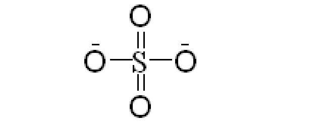 硫酸根离子电子式